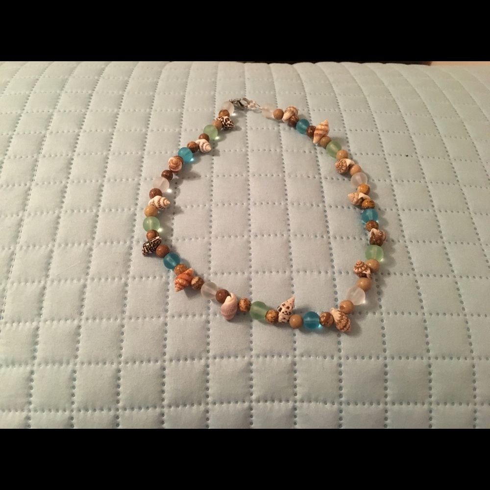 Sea Glass and Shell Necklace